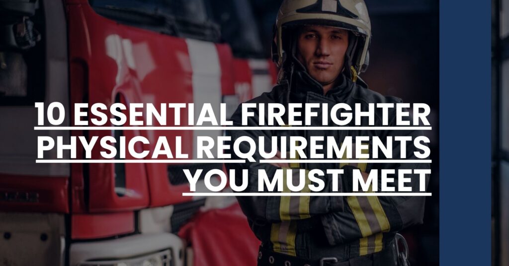 10 Essential Firefighter Physical Requirements You Must Meet Feature Image