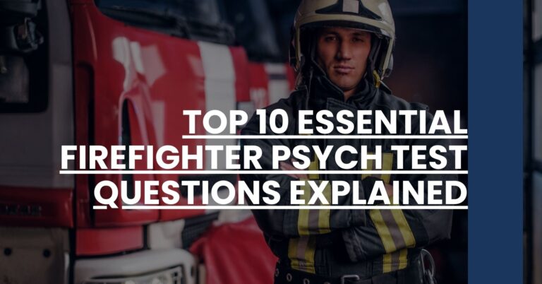 Top 10 Essential Firefighter Psych Test Questions Explained Feature Image